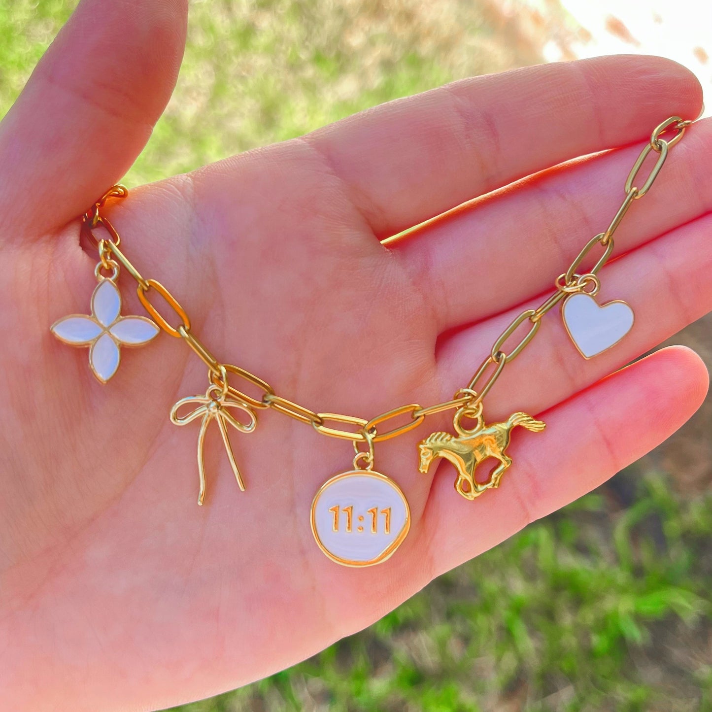 One Lucky Girl Charm Necklace