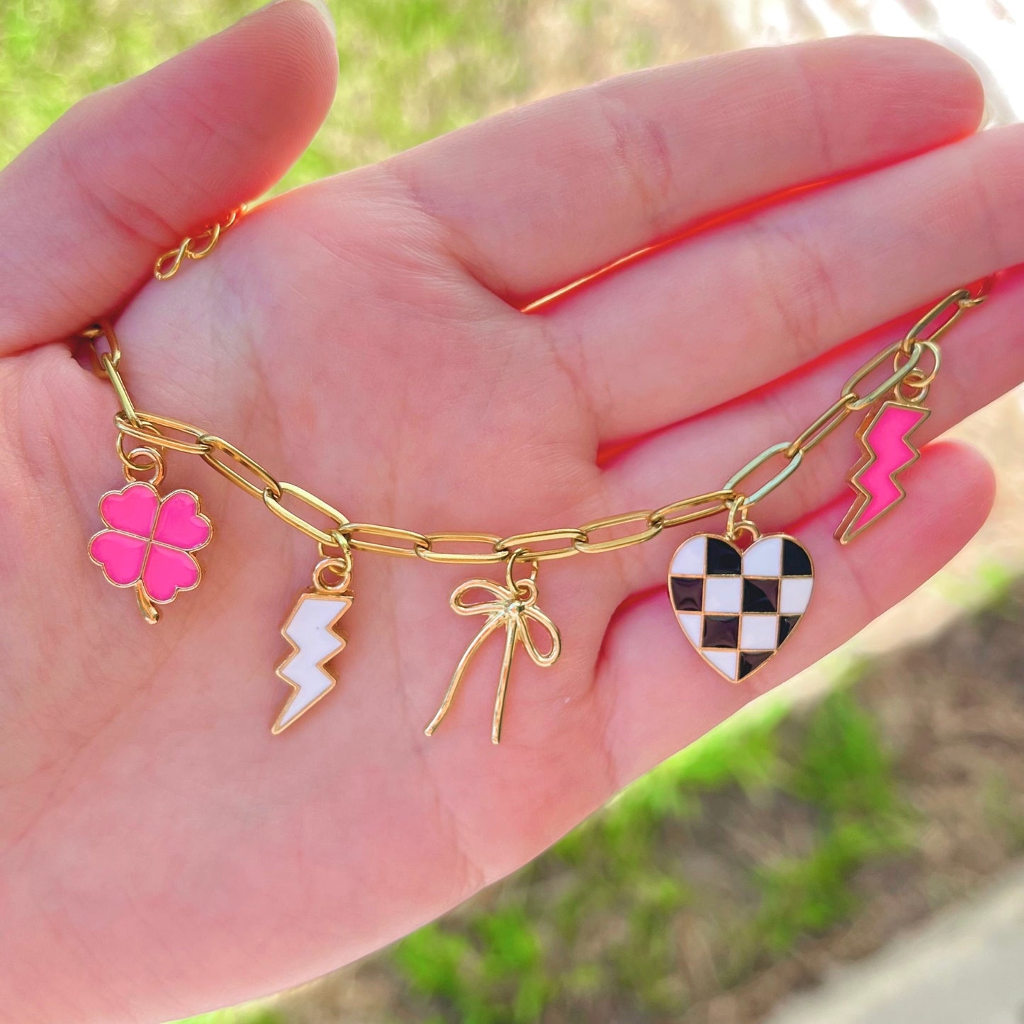 Electric Babe Charm Necklace