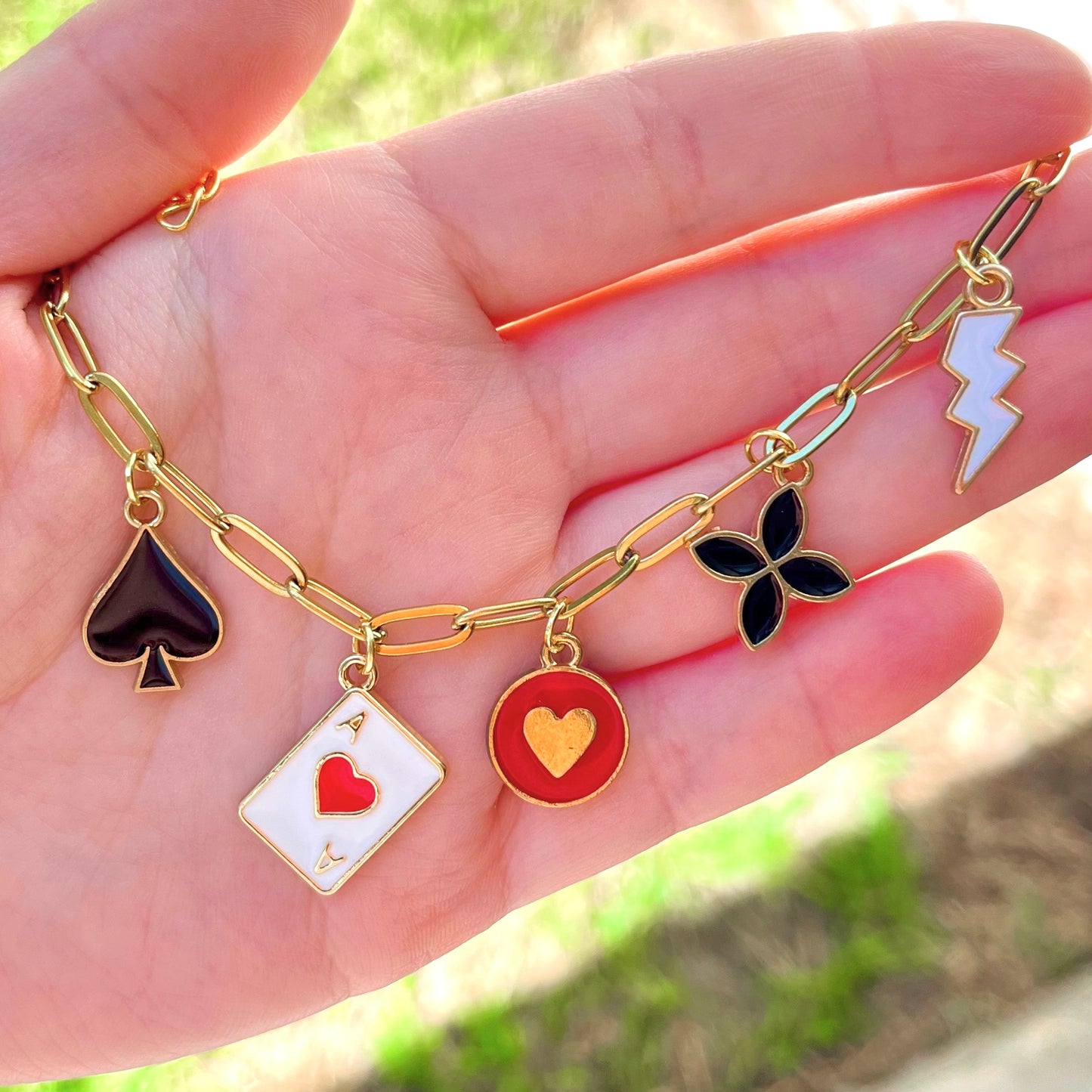 Dealer's Choice Charm Necklace