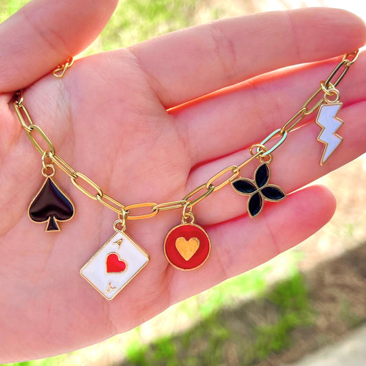 Dealer's Choice Charm Necklace